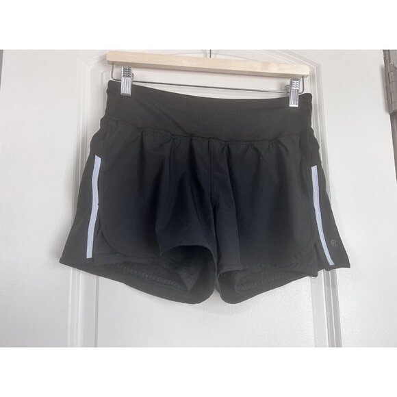 Champion Womens Small Elastic Waistband Athletic Running‎ Shorts Black Fitness - Picture 8 of 9